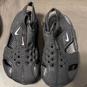 Nike Black Kids' Slip-On Sandals